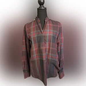 Le Sartre Pettegole plaid top